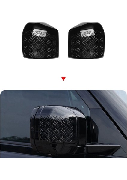 Araba Dış Dikiz Aynası Kapağı Trim Aksesuarları ile Uyumlu 90 110 2020 2021 2022 2023(B) (Yurt Dışından) modelleri
