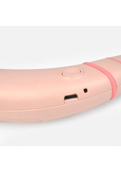 Mini USB Taşınabilir Fan Boyun Boyun Bandı ile Şarj Edilebilir Pil Küçük Masa Fanları El Hava Soğutucu Klima Oda Siyah (Yurt Dışından)