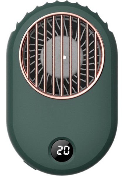 El Ücretsiz Boyun Fan, Mini Kişisel Tembel Boyun Bandı Asılı Soğutucu USB Taşınabilir Fan Yemek Pişirme Tırmanma Açık Seyahat, Yeşil (Yurt Dışından)