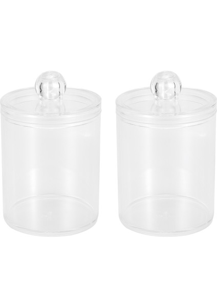 Pamuk Topu Için Qtip Tutucu Dağıtıcı, Banyo Teneke Kutu Saklama Organizasyonu B Için Kapaklı Pamuklu Çubuk Kavanoz (Yurt Dışından)