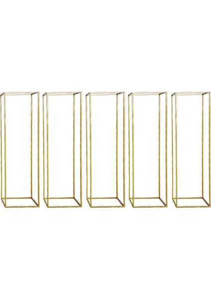 5pc Çiçek Vazo Zemin Vazoları Sütun Standı Metal Yol Kurşun Zarif Düğün Dekor (Yurt Dışından)