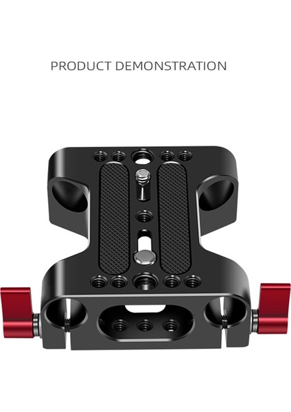 Çift 15MM Çubuk Ray Kelepçeli Kamera Taban Plakası Tavşan Kafesi ve Dslr Rig Kamera Aksesuarlarıyla Uyumlu (Yurt Dışından) modelleri