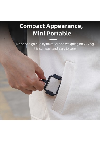 Pocket 3 Uzatılabilir Çerçeve Çok Fonksiyonlu Adaptör Sırt Çantası Klipsleri Aksiyon Kamerası Aksesuarları ile Uyumlu, Tripodlu (Yurt Dışından) modelleri