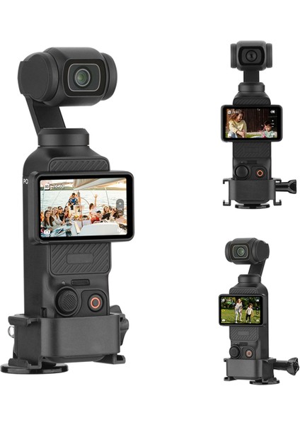 Pocket 3 Uzatılabilir Çerçeve Çok Fonksiyonlu Adaptör Sırt Çantası Klipsleri Aksiyon Kamerası Aksesuarları ile Uyumlu, Tripodlu (Yurt Dışından) indirimleri