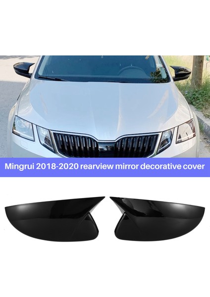 Araba Parlak Siyah Öküz Boynuz Dikiz Yan Cam Ayna Kapağı Trim Çerçeve Yan Ayna Kapakları ile Uyumlu 2018-2020 (Yurt Dışından) fiyatları