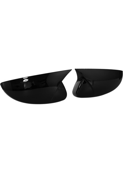 Araba Parlak Siyah Öküz Boynuz Dikiz Yan Cam Ayna Kapağı Trim Çerçeve Yan Ayna Kapakları ile Uyumlu 2018-2020 (Yurt Dışından) fırsatları