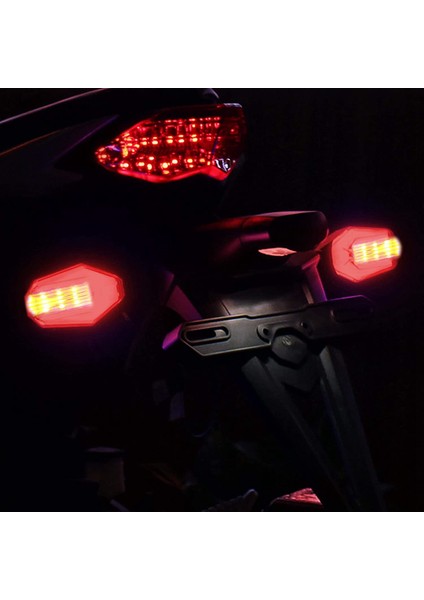 1pair 30LEDS 12V Motosiklet Dönüş Sinyali Su Geçirmez Yanıp Sönen Ön Arka Göstergeler (Kırmızı) (Yurt Dışından) modelleri