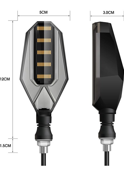 1pair 30LEDS 12V Motosiklet Dönüş Sinyali Su Geçirmez Yanıp Sönen Ön Arka Göstergeler (Kırmızı) (Yurt Dışından) indirimleri