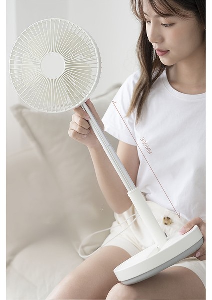 Taşınabilir Sallayarak Ayakta Yer Vantilatörü USB Şarj Edilebilir Katlanabilir Elektrikli Ofis Masaüstü Ayarlanabilir Hava Soğutucu (Yurt Dışından) modelleri
