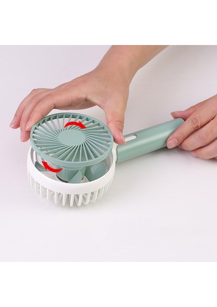 USB El Tipi Fan Masası Soğutma 1200MAH Şarj Edilebilir Pil ile 3 Hız Ayarı (Yurt Dışından) fırsatları
