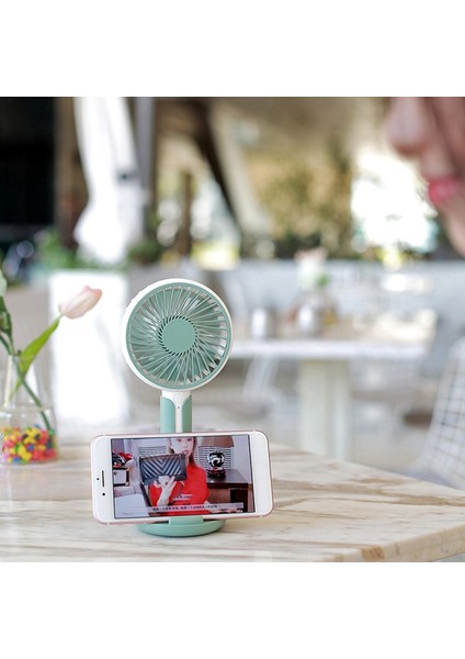 USB El Tipi Fan Masası Soğutma 1200MAH Şarj Edilebilir Pil ile 3 Hız Ayarı (Yurt Dışından) indirimleri