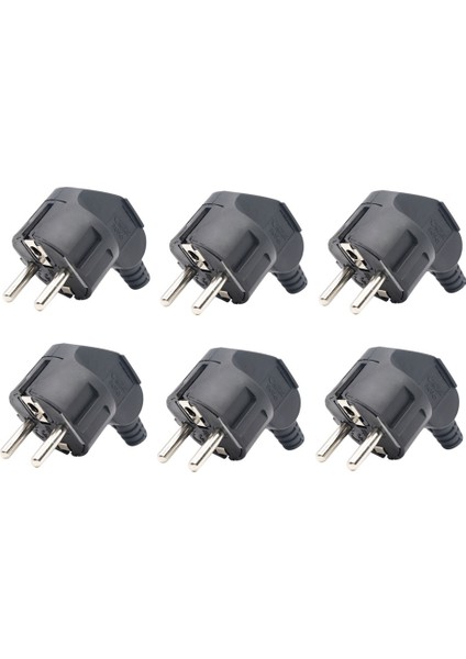 Многоцелевые НАБОРЫ,16A 4.8mm Ac Elektrik Güç Yeniden Takılabilir Fiş Erkek Tel Yuva Uzatma Kablosu Konektörü 6 Parça Siyah Ab Tak (Yurt Dışından)
