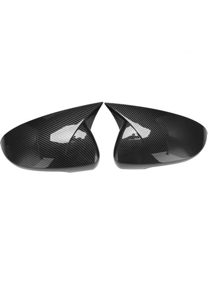 Araba Karbon Fiber Öküz Boynuz Dikiz Yan Cam Ayna Kapağı Trim Çerçeve Yan Ayna Kapakları ile Uyumlu 2015-2020 (Yurt Dışından)
