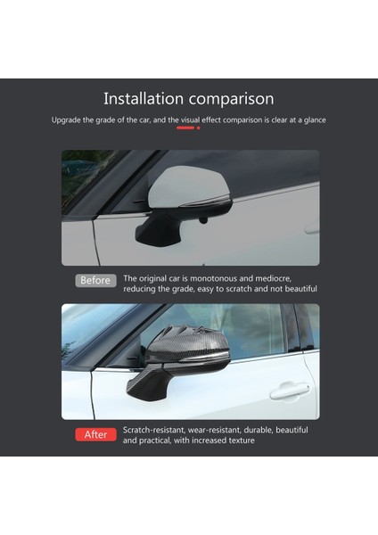 Uyumlu 2020 2021 2022 Araba Yan Kapı Dikiz Aynası Kapağı Kapak Trim Dekor Etiket Aksesuarları, Karbon Fiber (Yurt Dışından) modelleri