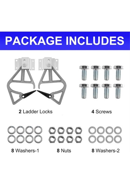 Многоцелевые Наборы,werner ile Uyumlu Alüminyum Uzatma Merdiven Kilitleri, 28-11 Basamak Kilit Kiti Için Uygun, Uzatma Merdiveni Aksesuarları (Yurt Dışından) indirimleri