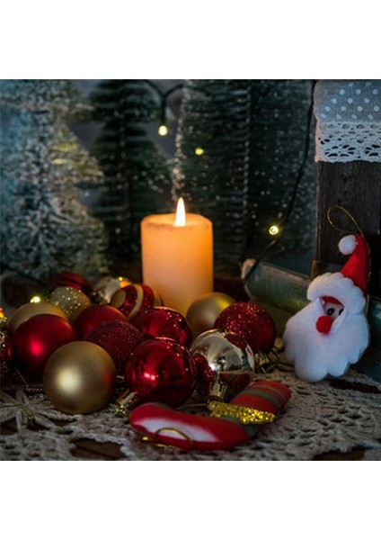 Декоративные ПОДАРКИ,200 Adet Noel Ağacı Süsleri Topları Biblo Noel Partisi Asılı Top Süsler Noel Ev Için Yeni Yıl Hediyesi (Yurt Dışından)