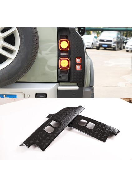 Land Rover Defender 110 2020-2023 Için Araba Kuyruk Gösterge Işığı Kapağı Koruma Plakası Çıkartmalar Aksesuarları (Yurt Dışından) fiyatları