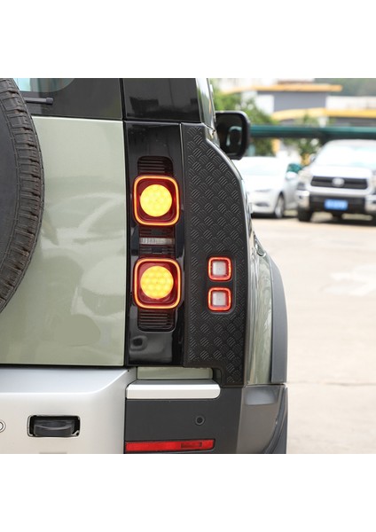 Land Rover Defender 110 2020-2023 Için Araba Kuyruk Gösterge Işığı Kapağı Koruma Plakası Çıkartmalar Aksesuarları (Yurt Dışından) modelleri