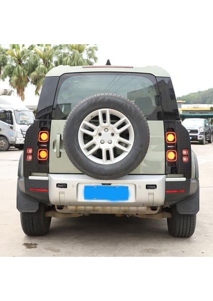Land Rover Defender 110 2020-2023 Için Araba Kuyruk Gösterge Işığı Kapağı Koruma Plakası Çıkartmalar Aksesuarları (Yurt Dışından) indirimleri
