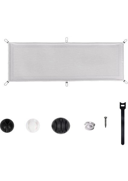 Хранение Продукции,kablo Yönetim Ağı - Masa Altı Kablo Yönetimi - Esnek Masa Altı Kablo Yönetim Tepsisi Beyaz C (Yurt Dışından)