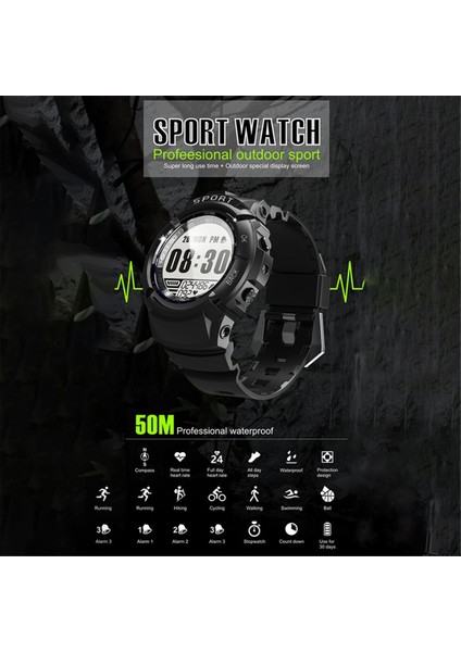 Akıllı Izle Erkekler Profesyonel Su Geçirmez Pusula Kronometre Açık Akıllı Spor Saat Çocuklar Yüzme Dalış -B (Yurt Dışından) indirimleri