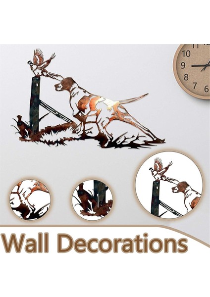 3D Metal Duvar Dekorasyonu, Omuz Sanatçının Duvar Sanatı Heykel, Yeşilbaş Avcılık ve Alabalık Balıkçılık Duvar Dekorasyonu Hediye (Yurt Dışından)