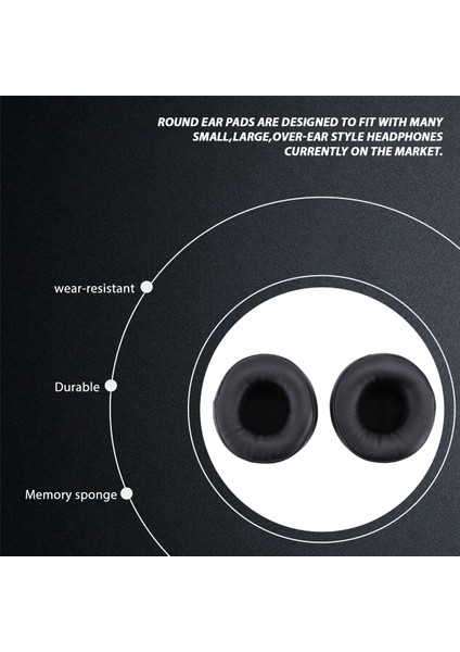 Yumuşak Pu Kulaklık Kılıfı Köpük Kulak Pedleri Yastıkları Kulaklıklar Için 70MM (Yurt Dışından) fiyatları