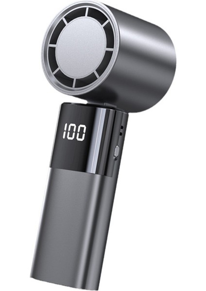 Mini Şiddetli Turbo Fan El Yüksek Hızlı USB Şarj Açık Taşınabilir 100 Ayarlanabilir Küçük Fan, B (Yurt Dışından)