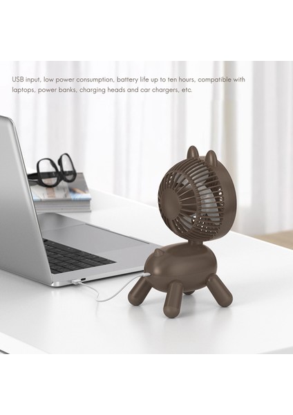 Mini Masaüstü Sallayarak Kafa Fan Yurdu USB Küçük Şarj Edilebilir Ev Ofis Klima Dilsiz Beyaz (Yurt Dışından) indirimleri