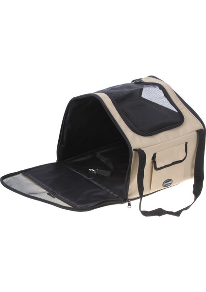 Petcomer Taşınabilir Pet Seyahat Taşıyıcı Köpek Kedi Yavrusu Araba Koltuğu Taşıyıcı Seyahat Çantası Sandık Çanta (Bej, S:40*34*26CM) (Yurt Dışından) indirimleri