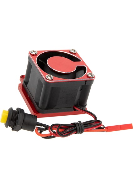 Metal Soğutma Fanı Motor Isı Emici 8 V - 12 V 1/8 Kızak Rc Araba Yükseltme Parçaları Aksesuarları, Kırmızı (Yurt Dışından)