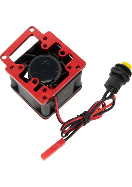 Metal Soğutma Fanı Motor Isı Emici 8 V - 12 V 1/8 Kızak Rc Araba Yükseltme Parçaları Aksesuarları, Kırmızı (Yurt Dışından)