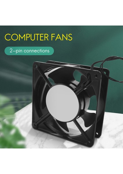 Ac 220-240V 0.14A 120MMX120MM Metal Bilgisayar Cpu Fanı Siyah (Yurt Dışından) indirimleri
