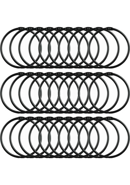 90 Paket Duş Perdesi Halkaları, Banyo Için Dairesel Duş Perdesi Kancaları Dekoratif Paslanmaz Metal Duş Halkası Kancaları (Yurt Dışından) fırsatları