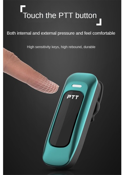 Kulak Üstü Kulaklık, Restoranlarla Uyumlu 500 Metrekare Mini Walkie-Talkie Bluetooth Kulaklık Alır, B (Yurt Dışından)