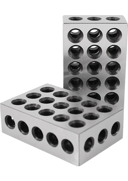 2 Adet/çift 23 Delik Hassas 25-50-75MM Blok Ölçer Sertleştirilmiş Çelik Paralel Blok Seti Uyumlu Makinist Freze Aracı (Yurt Dışından)