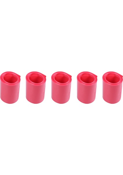 5 Adet 2m 50MM Genişlik Pvc Isıyla Daralan Sarma Tüpü Kırmızı 2 x 18650 Için (Yurt Dışından)