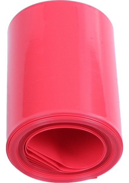 5 Adet 2m 50MM Genişlik Pvc Isıyla Daralan Sarma Tüpü Kırmızı 2 x 18650 Için (Yurt Dışından)