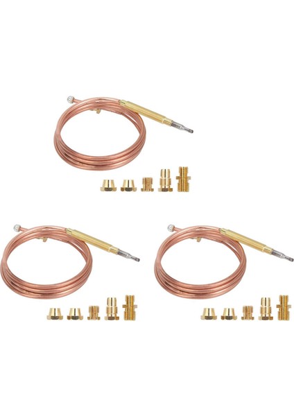 3x Evrensel Gaz Sobası Termokupl 15 Adet Fındık Isıtma Gaz Ocağı Yedek Termokupl Adaptörü (Yurt Dışından)