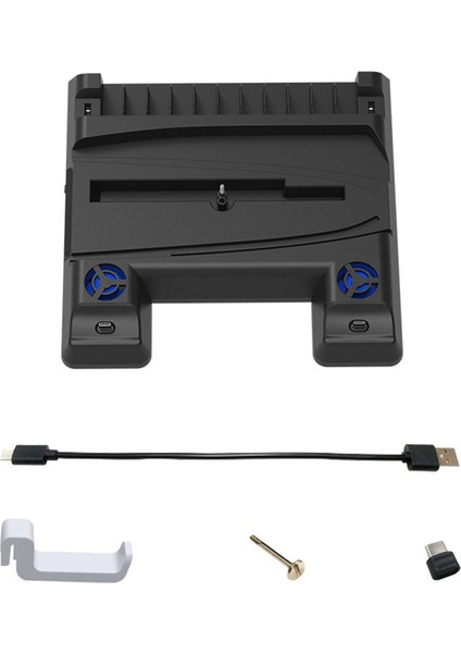 Ince Dikey Soğutma Standı ve Çift Kumandalı Şarj Cihazıyla Uyumlu LED Şarj Istasyonu Konsol Aksesuarlarıyla Uyumlu (Yurt Dışından)