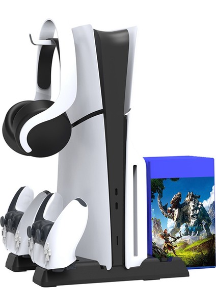 Ince Dikey Soğutma Standı ve Çift Kumandalı Şarj Cihazıyla Uyumlu LED Şarj Istasyonu Konsol Aksesuarlarıyla Uyumlu (Yurt Dışından) modelleri