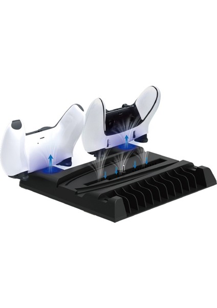 Ince Dikey Soğutma Standı ve Çift Kumandalı Şarj Cihazıyla Uyumlu LED Şarj Istasyonu Konsol Aksesuarlarıyla Uyumlu (Yurt Dışından) fırsatları