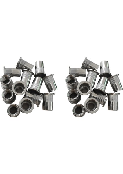 60 Adet M8 Perçin Somunları Paslanmaz Çelik Dişli Perçin Ekleme Somunları M8-1.25MM (Yurt Dışından)
