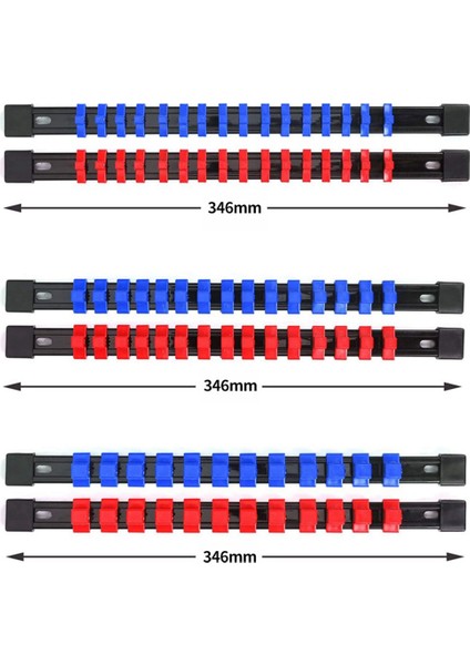6 Parçalı Kol Raf Kol Indüksiyon Bitirme Trompet Aracı Kol Rafı 1/4 3/8 1/2 Depolama Monte Braketi (Yurt Dışından)