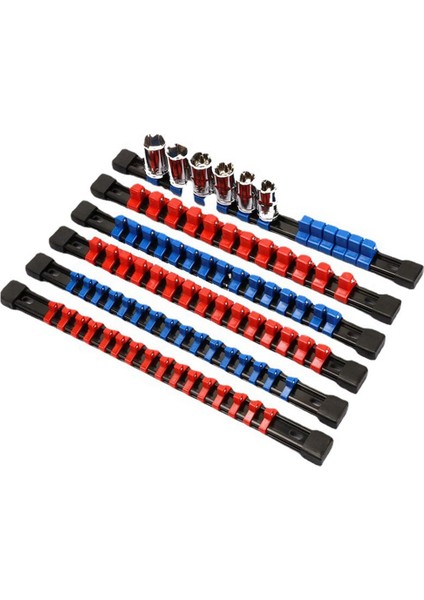 6 Parçalı Kol Raf Kol Indüksiyon Bitirme Trompet Aracı Kol Rafı 1/4 3/8 1/2 Depolama Monte Braketi (Yurt Dışından)