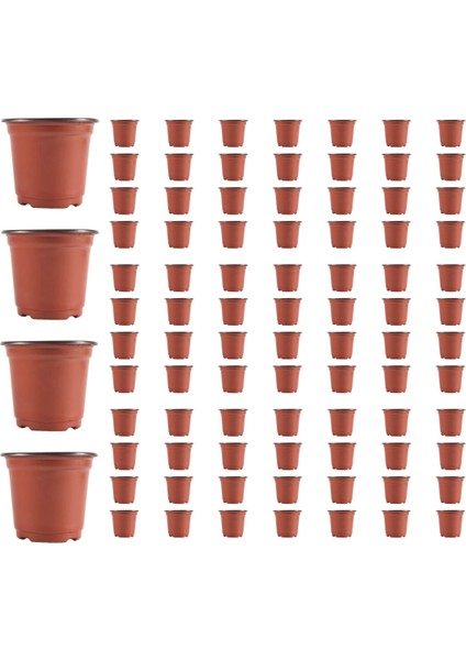 1200 Adet 4 Inç Plastik Çiçek Fideleri Kreş Malzemeleri Ekici Pot/saksı Kapları Tohum Başlangıç Saksıları Dikim Saksıları (Yurt Dışından)