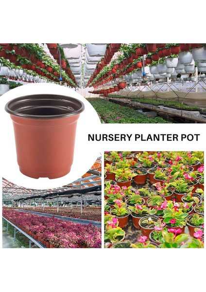 1200 Adet 4 Inç Plastik Çiçek Fideleri Kreş Malzemeleri Ekici Pot/saksı Kapları Tohum Başlangıç Saksıları Dikim Saksıları (Yurt Dışından) fırsatları