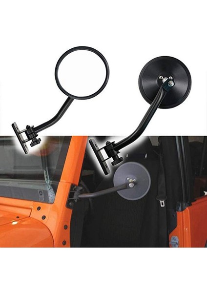 Dikiz Yuvarlak Aynalar Yan Ayna Wrangler Jk Tj Cj Sınırsız 2007-2017 Araba-Styling ile Uyumlu (Yurt Dışından) indirimleri