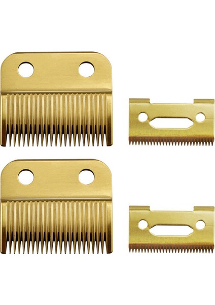 4x Wahl Magic Klips Kablosu ve Akülü Yedek Bıçak + Kesici Bıçak (Çelik Bıçak)-Altın (Yurt Dışından)