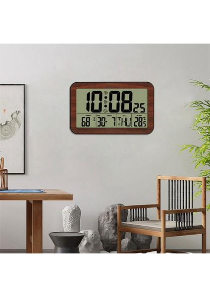 3x Büyük Ekran Dijital Duvar Saati Ev Elektronik Duvar Saati Öğrenci Elektronik Çalar Saat Dijital Ekran Masa Saati (Yurt Dışından)